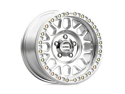 KMC Grenade Desert Beadlock Machined Wheel; 20x9; -12mm Offset (05-10 Jeep Grand Cherokee WK)