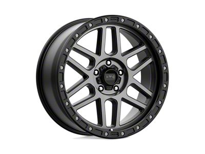 KMC Mesa Satin Black with Gray Tint Wheel; 20x9; 18mm Offset (11-21 Jeep Grand Cherokee WK2)