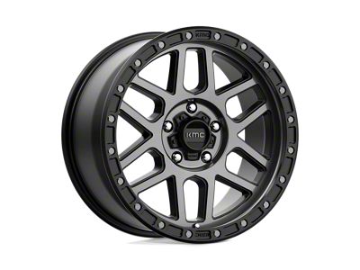 KMC Mesa Satin Black with Gray Tint Wheel; 18x9; 18mm Offset (11-21 Jeep Grand Cherokee WK2)