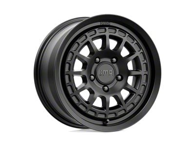 KMC Canyon Satin Black Wheel; 17x8 (18-24 Jeep Wrangler JL)