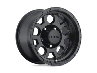 KMC Enduro Matte Black Wheel; 16x9; -12mm Offset (07-18 Jeep Wrangler JK)