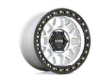 KMC GRS Machined with Satin Black Lip Wheel; 17x9; 18mm Offset (18-24 Jeep Wrangler JL)