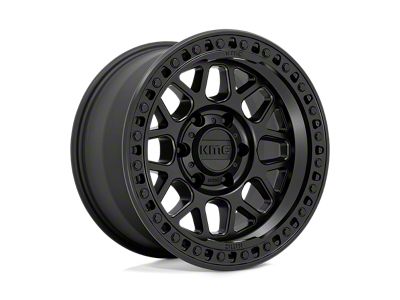 KMC GRS Satin Black Wheel; 17x8.5 (18-24 Jeep Wrangler JL)