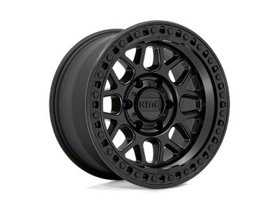 KMC GRS Satin Black Wheel; 18x9; -12mm Offset (18-25 Jeep Wrangler JL)