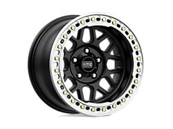 KMC Grenade Crawl Beadlock Satin Black Wheel; 17x9; -38mm Offset (07-18 Jeep Wrangler JK)