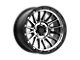 KMC Impact Satin Black Machined Wheel; 17x9 (07-18 Jeep Wrangler JK)