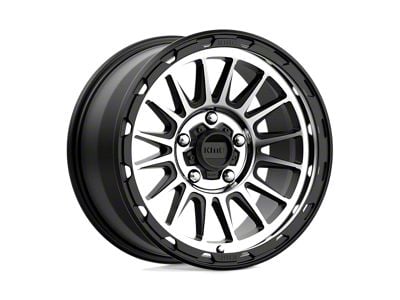 KMC Impact Satin Black Machined Wheel; 17x9; 18mm Offset (07-18 Jeep Wrangler JK)