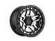 KMC Recon Satin Black Machined Wheel; 17x8.5; 18mm Offset (07-18 Jeep Wrangler JK)