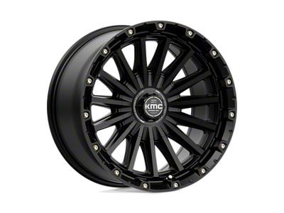 KMC Signal Satin Black Wheel; 20x9; 0mm Offset (07-18 Jeep Wrangler JK)