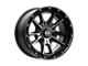 KMC Sync Satin Black with Gray Tint Wheel; 17x9 (07-18 Jeep Wrangler JK)