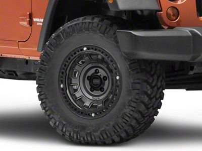 KMC Tank Beadlock Anthracite Wheel; 17x9 (07-18 Jeep Wrangler JK)