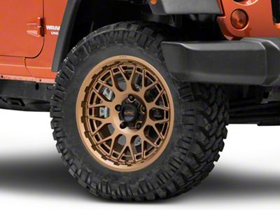 KMC Technic Matte Bronze Wheel; 20x9; 0mm Offset (07-18 Jeep Wrangler JK)