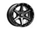 KMC Tempo Satin Black with Gray Tint Wheel; 17x9 (07-18 Jeep Wrangler JK)