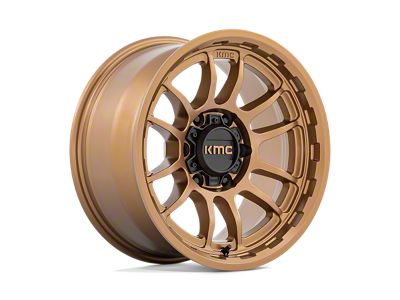 KMC Wrath Matte Bronze Wheel; 17x8.5 (07-18 Jeep Wrangler JK)