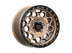 KMC Trek Matte Bronze with Black Lip Wheel; 17x9; 18mm Offset (18-24 Jeep Wrangler JL)