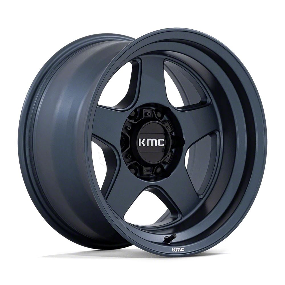 KMC Jeep Wrangler Lobo Metallic Blue Wheel; 17x8.5; -10mm Offset ...