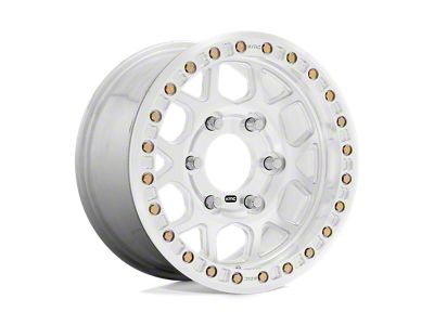 KMC Mesa Forged Beadlock Raw Machined Wheel; 17x9; -12mm Offset (76-86 Jeep CJ7)