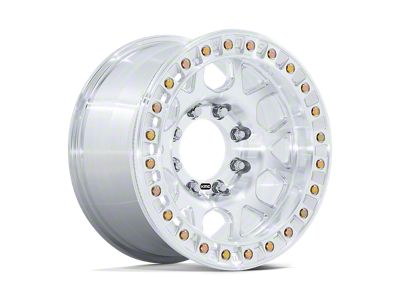 KMC Mesa Forged Slotted Beadlock Raw Machined Wheel; 17x9; -12mm Offset (76-86 Jeep CJ7)