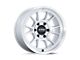 KMC Range Gloss Silver with Machined Face Wheel; 17x8.5 (18-24 Jeep Wrangler JL)