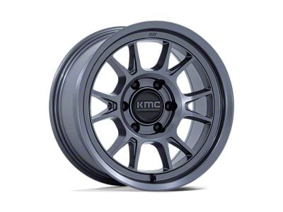 KMC Range Matte Anthracite Wheel; 17x8.5; -10mm Offset (18-24 Jeep Wrangler JL)