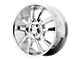 KMC Skitch Chrome Wheel; 20x8.5 (97-06 Jeep Wrangler TJ)