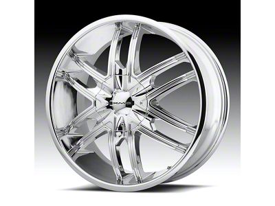 KMC Splinter Chrome Wheel; 24x9.5; 15mm Offset (97-06 Jeep Wrangler TJ)