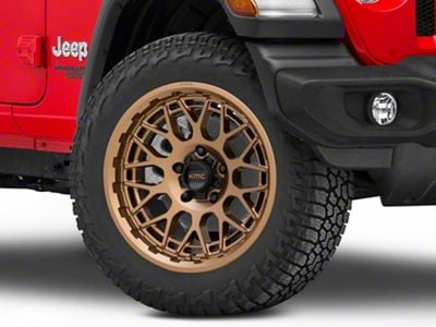 KMC Technic Matte Bronze Wheel; 20x9; 0mm Offset (18-24 Jeep Wrangler JL)