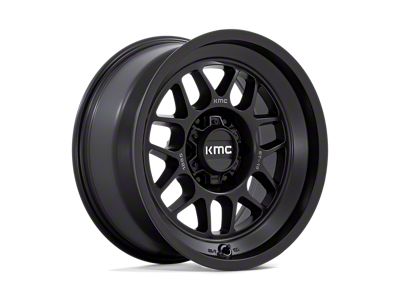 KMC Terra Satin Black Wheel; 18x8.5 (18-24 Jeep Wrangler JL)