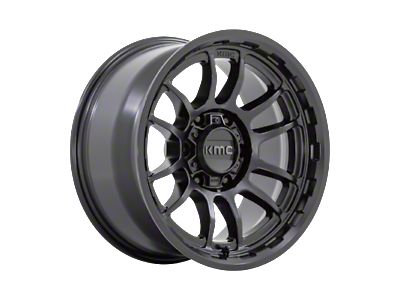 KMC Wrath Satin Black Wheel; 17x8.5 (18-24 Jeep Wrangler JL)