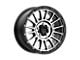 KMC Impact Satin Black Machined Wheel; 17x8 (87-95 Jeep Wrangler YJ)