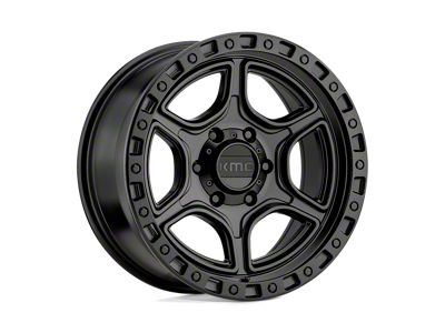 KMC Portal Satin Black Wheel; 17x8.5; 18mm Offset (20-24 Jeep Gladiator JT)