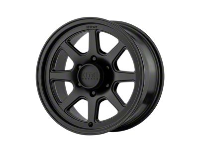 KMC Turbine Satin Black Wheel; 17x9 (20-24 Jeep Gladiator JT)