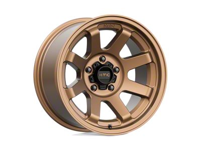 KMC Trail Matte Bronze Wheel; 17x9; -12mm Offset (18-24 Jeep Wrangler JL)