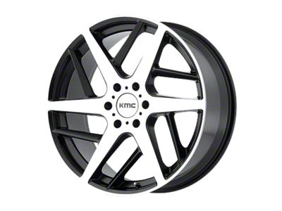 KMC Two Face Satin Black Machined 6-Lug Wheel; 22x9; 15mm Offset (16-23 Tacoma)