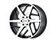 KMC Two Face Satin Black Machined 6-Lug Wheel; 22x9; 15mm Offset (16-23 Tacoma)