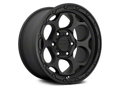 KMC Dirty Harry Textured Black 6-Lug Wheel; 18x8.5; 18mm Offset (17-24 Titan)