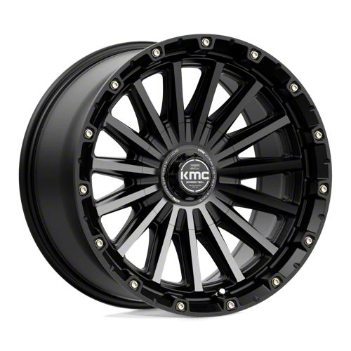 Kmc Titan Signal Satin Black With Gray Tint Lug Wheel X Mm