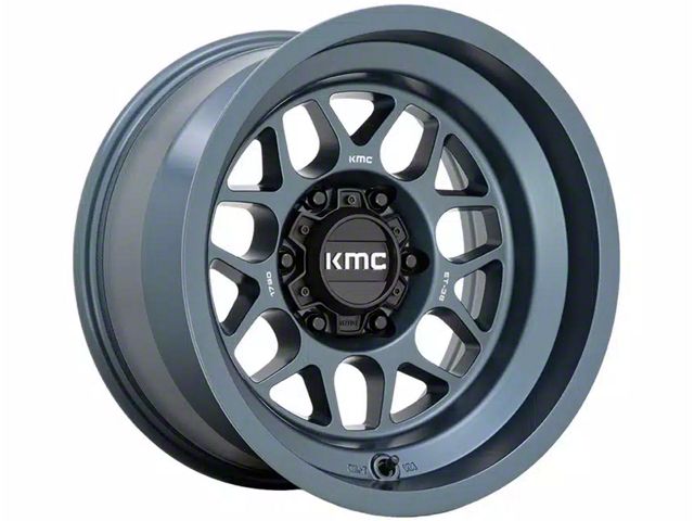 KMC Terra Metallic Blue 6-Lug Wheel; 18x8.5; 0mm Offset (17-24 Titan)