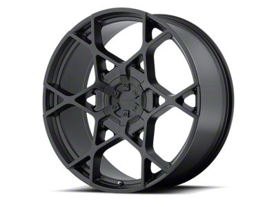 KMC Crosshair Satin Black 6-Lug Wheel; 24x9.5; 15mm Offset (16-24 Titan XD)