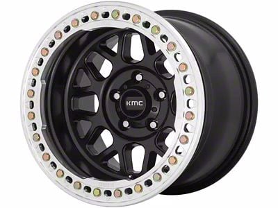 KMC Grenade Crawl Satin Black 6-Lug Wheel; 20x10; -48mm Offset (16-24 Titan XD)