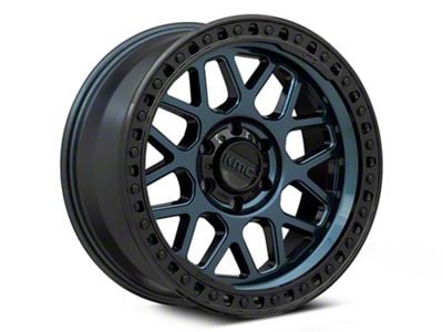 KMC GRS Midnight Blue with Gloss Black Lip 6-Lug Wheel; 20x9; 0mm Offset (16-24 Titan XD)