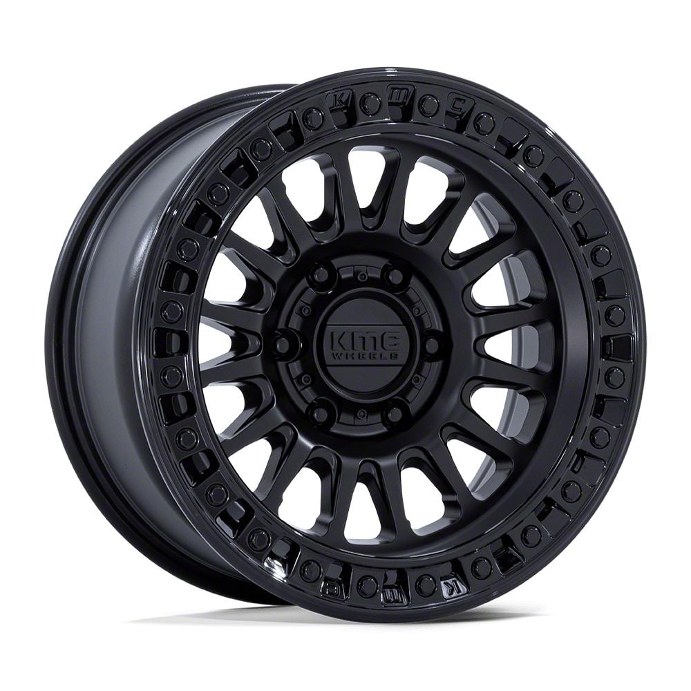 Kmc Titan Xd Ims Matte Black With Gloss Black Lip Lug Wheel X