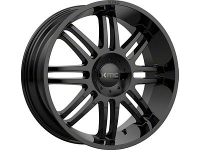 KMC Regulator Gloss Black 6-Lug Wheel; 20x9; 30mm Offset (16-24 Titan XD)