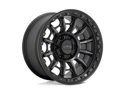 KMC Carnage Satin Black with Gray Tint 5-Lug Wheel; 17x9; 0mm Offset (14-21 Tundra)