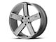 KMC Duece Satin Gray Milled 6-Lug Wheel; 22x9; 30mm Offset (22-24 Tundra)