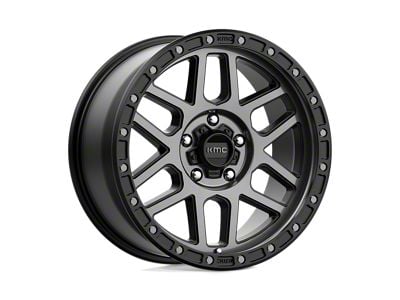 KMC Mesa Satin Black with Gray Tint 5-Lug Wheel; 18x9; 25mm Offset (14-21 Tundra)