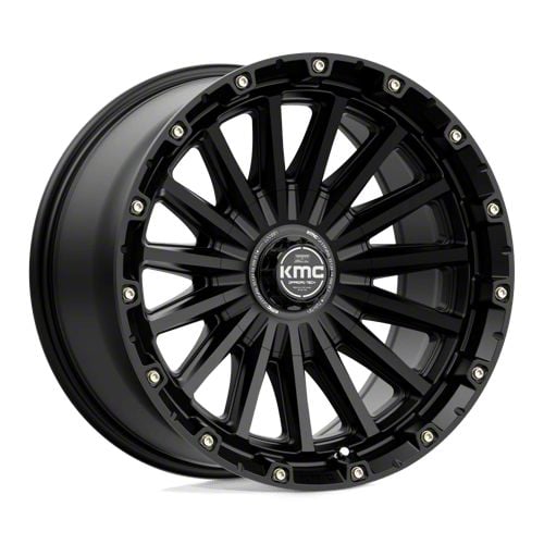 KMC Tundra Signal Satin Black 6-Lug Wheel; 20x9; 0mm Offset ...