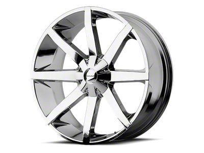 KMC Slide Chrome 5-Lug Wheel; 24x9.5; 25mm Offset (14-21 Tundra)