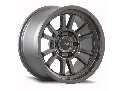 Konig HT1 Gloss Anthracite 6-Lug Wheel; 18x9; 0mm Offset (04-15 Titan)