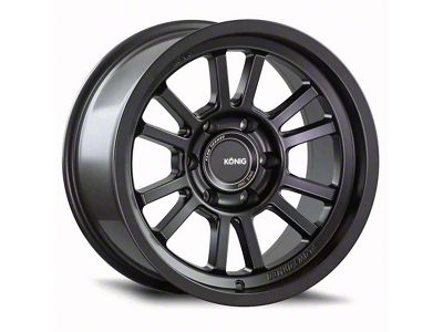 Konig HT1 Matte Black 6-Lug Wheel; 18x9; 0mm Offset (04-15 Titan)